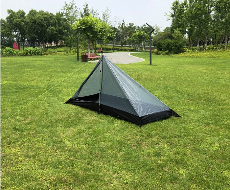 Portable camping pyramid tent single outdoor equipment camping supplies - EDC Italia