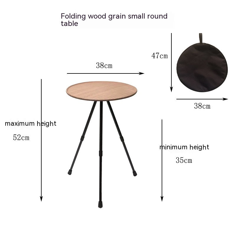 Outdoor Camping Folding Aluminum Alloy Tripod Table - EDC Italia
