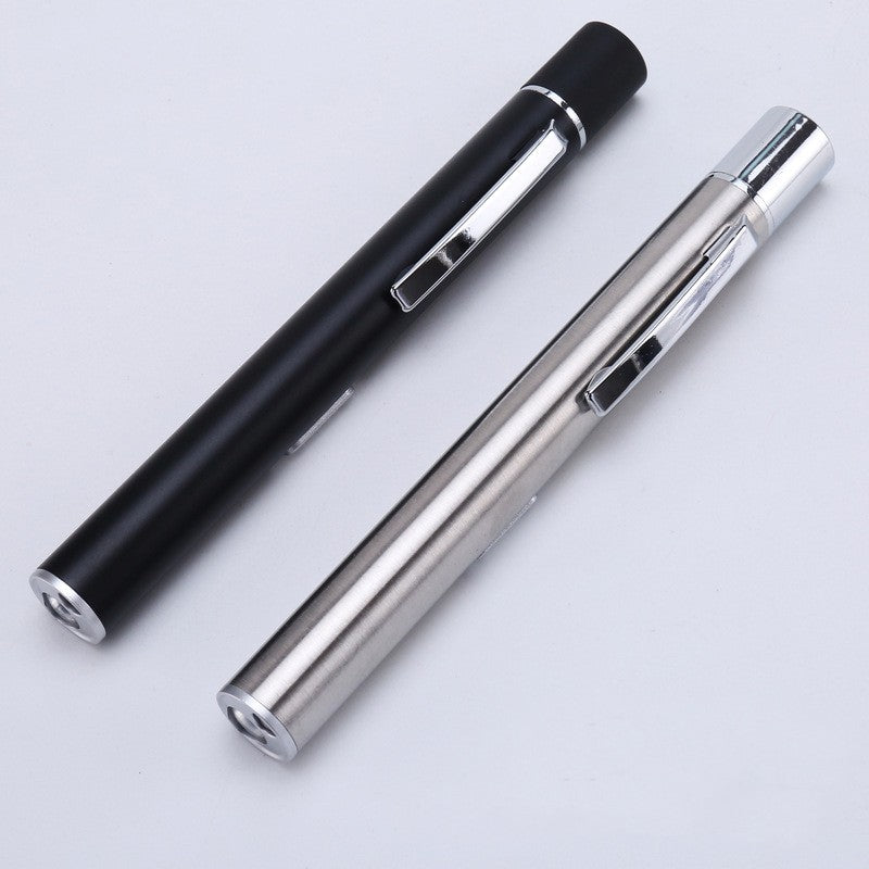 Led Stainless Steel Rechargeable Flashlight