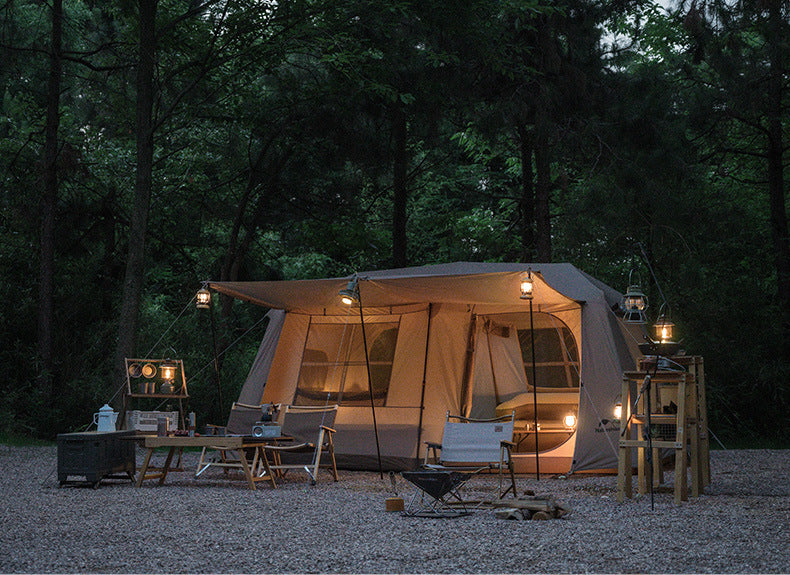 Camping Outside Two Rooms One Hall Ridge Automatic Tent Waterproof - EDC Italia