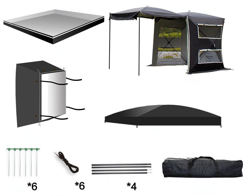 Rear Extension Tent Canopy Portable Multi-function - EDC Italia