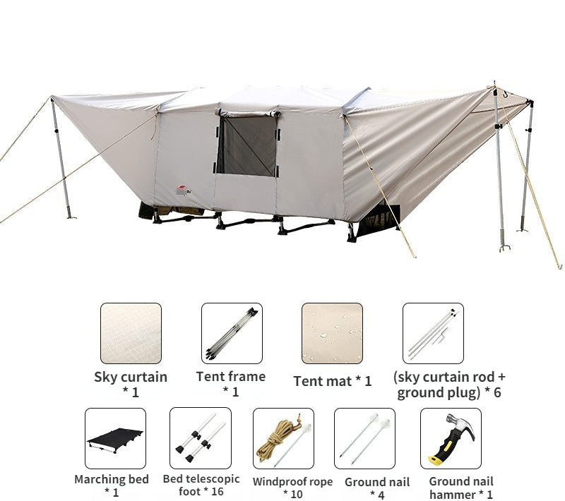 Outdoor Camping Off-site Two-person Tunnel Folding Tent - EDC Italia
