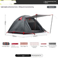 Professional Camping Tent With Ultra-light Aluminum Poles For Outdoor Storm Protection - EDC Italia