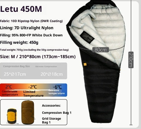 Outdoor Camping Ultra Light Down Sleeping Bag - EDC Italia