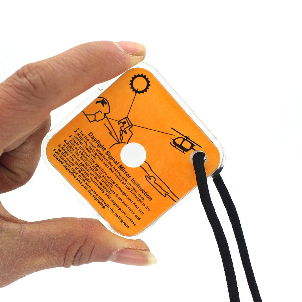 Outdoor Survival Signal Mirror No Signal Long-distance SOS Reflector
