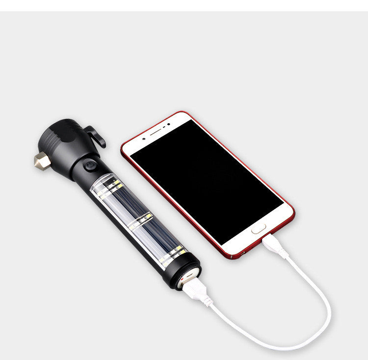 Outdoor USB waterproof aluminum flashlight