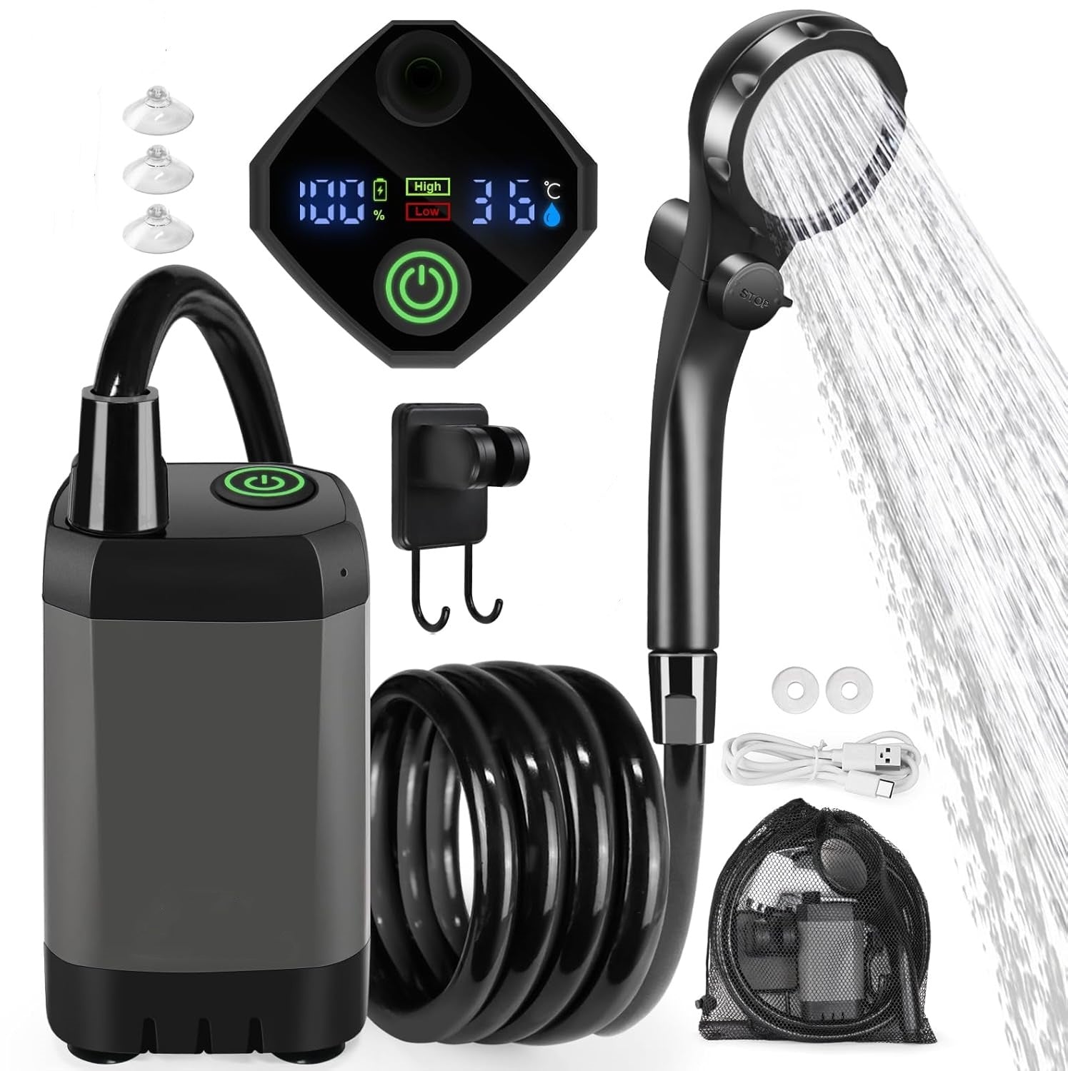 Outdoor Camping Car Wash Electric Shower - EDC Italia