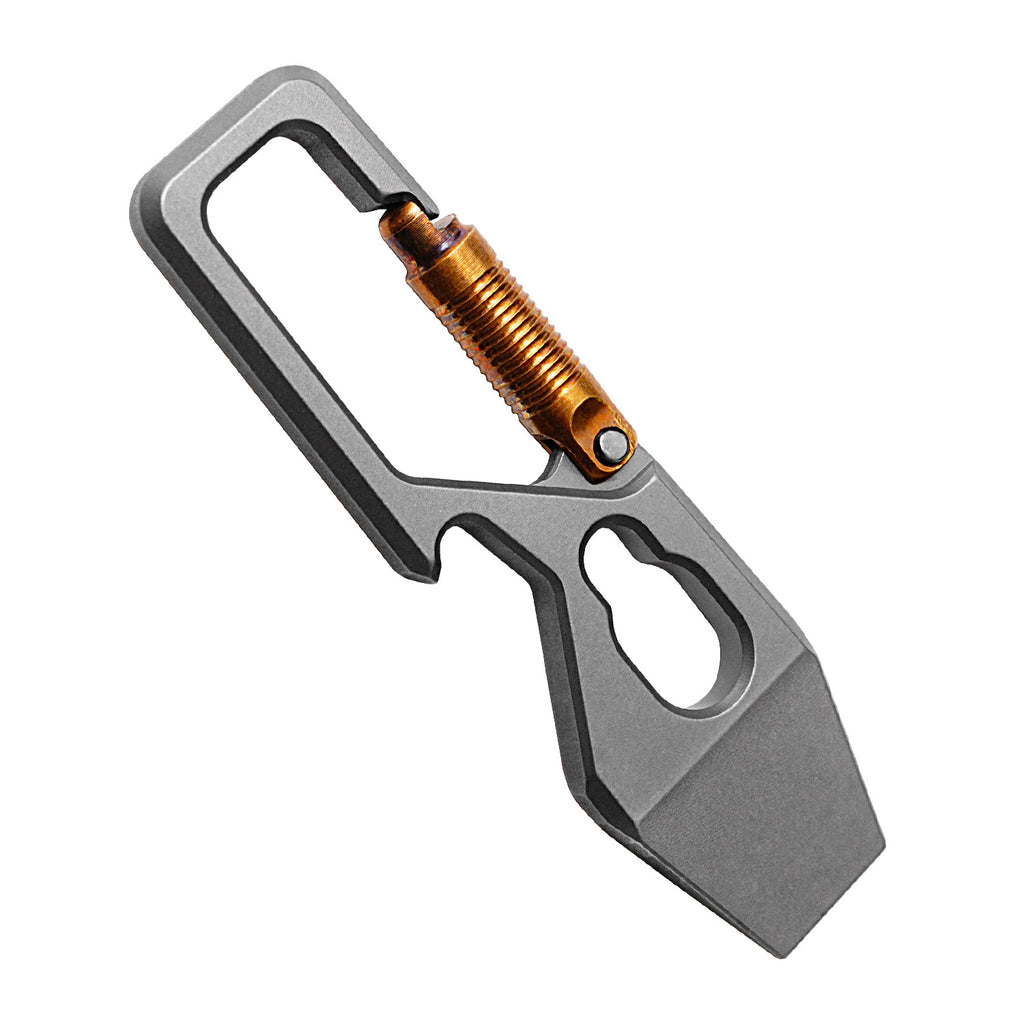 Mini Titanium Alloy Crowbar Keychain Pendant EDC Portable Delivery Tool Bottle Opener