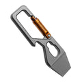 Mini Titanium Alloy Crowbar Keychain Pendant EDC Portable Delivery Tool Bottle Opener