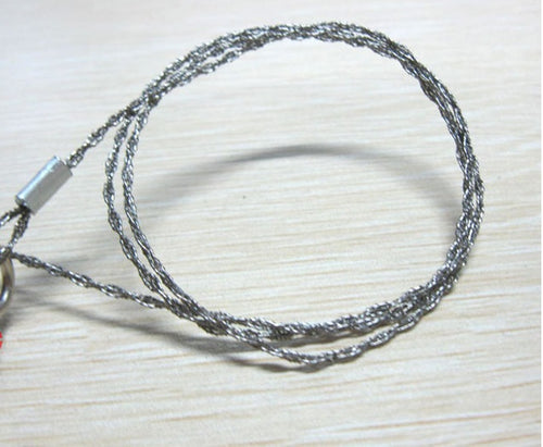 Multifunctional outdoor line according to the survival saw, wire saw, wire saw