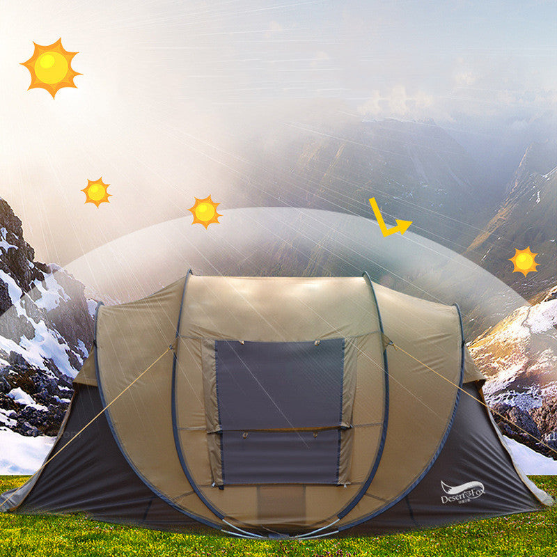 Outdoor Automatic Tent 3-4 People Quickly  Building-free Boat Tent Multi-person Camping Park Tent Rainproof - EDC Italia