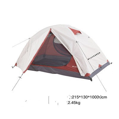 Outdoor Layer Storm-proof Wilderness Camping Hiking Travel Double Thickened Portable Four-season Hilly Tent - EDC Italia