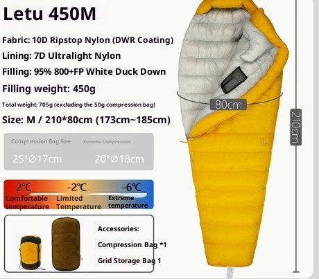 Outdoor Camping Ultra Light Down Sleeping Bag - EDC Italia