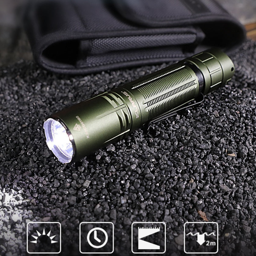 LED Outdoor Multifunctional Waterproof Tactical Glare Flashlight