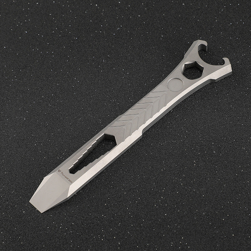 Defensive TC4 Titanium Alloy Crowbar Outdoor Survival