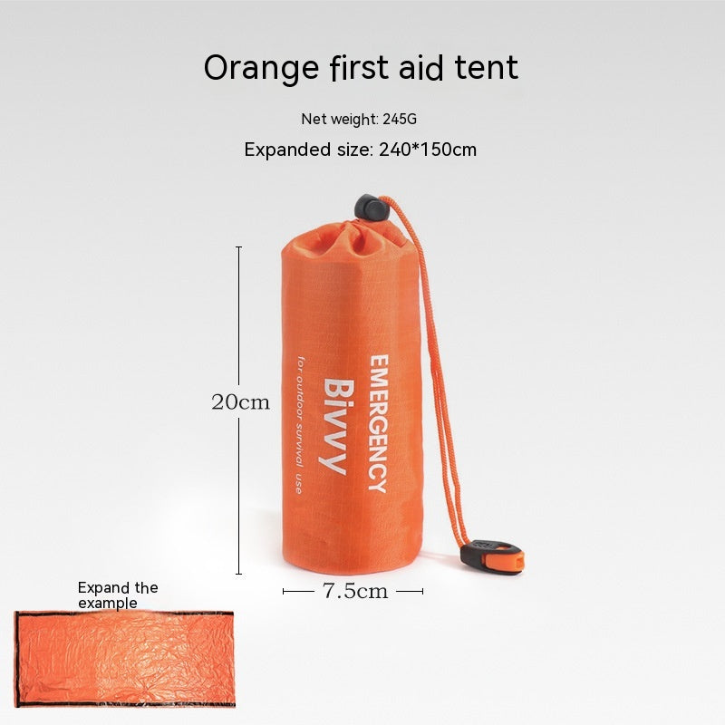 Portable Outdoor Disaster Relief Tent Camping Temporary Simple Sleeping Bag Warm Emergency Blanket - EDC Italia