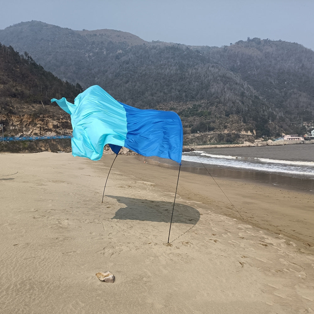 Nylon Waterproof Sunshade Seaside Vacation Beach Canopy Tent - EDC Italia