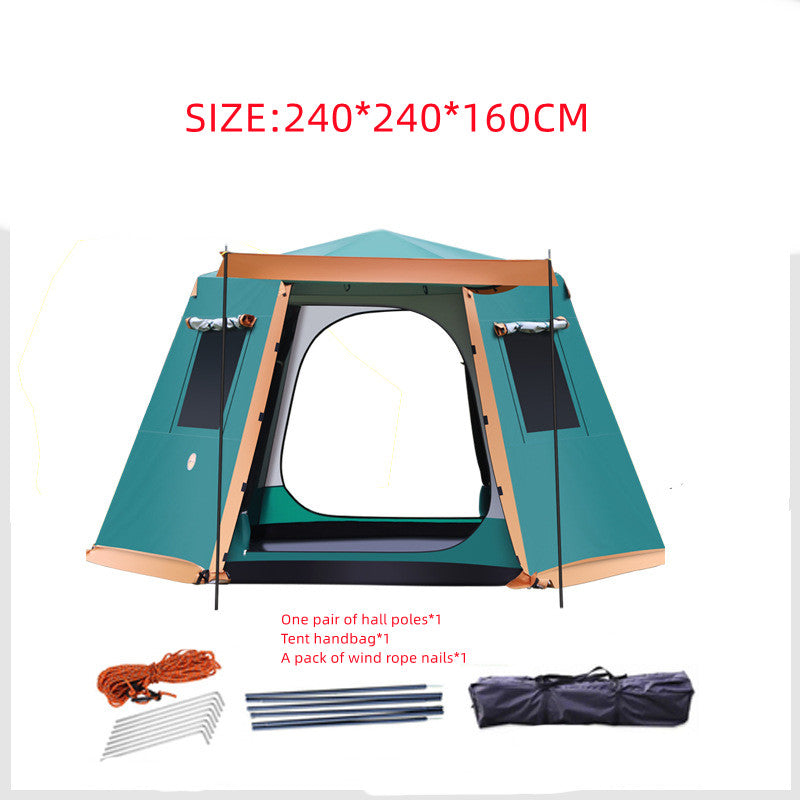 Outdoor 3-4-5-6 People Fully Automatic Camping Tent - EDC Italia