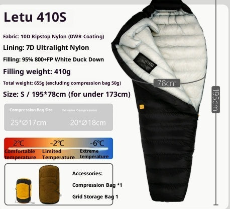 Outdoor Camping Ultra Light Down Sleeping Bag - EDC Italia