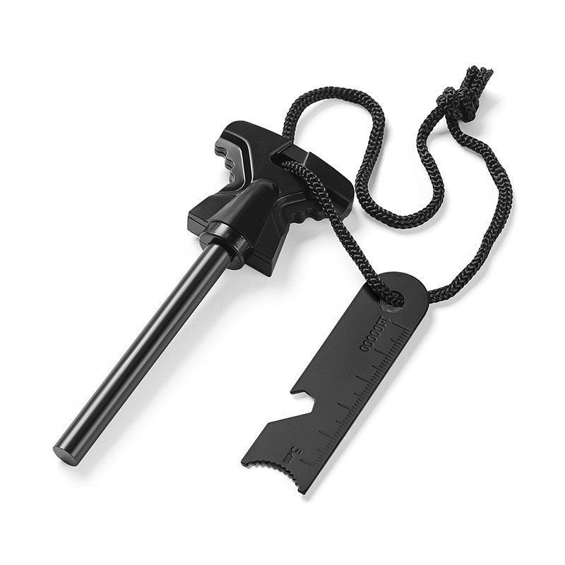 Outdoor Butterfly-shaped Point Firestone With Doctor Blade Bottle Opener Survival Tool