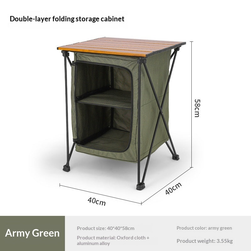 Outdoor Camping Folding Storage Cabinet Table - EDC Italia