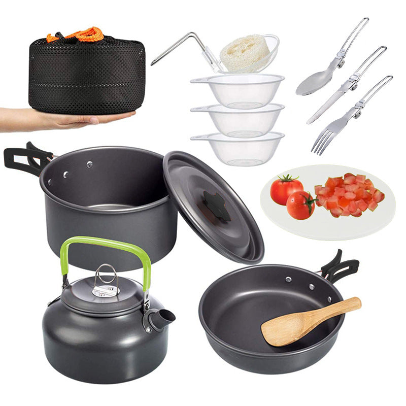 Camping Combination Suit Pot Folding Mini Cookware - EDC Italia