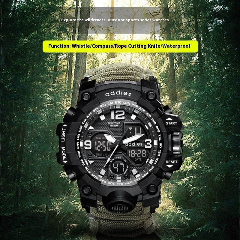 Multifunctional Sports Watch Outdoor Mountaineering Tactical Men's Waterproof
