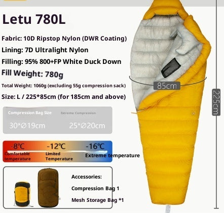 Outdoor Camping Ultra Light Down Sleeping Bag - EDC Italia