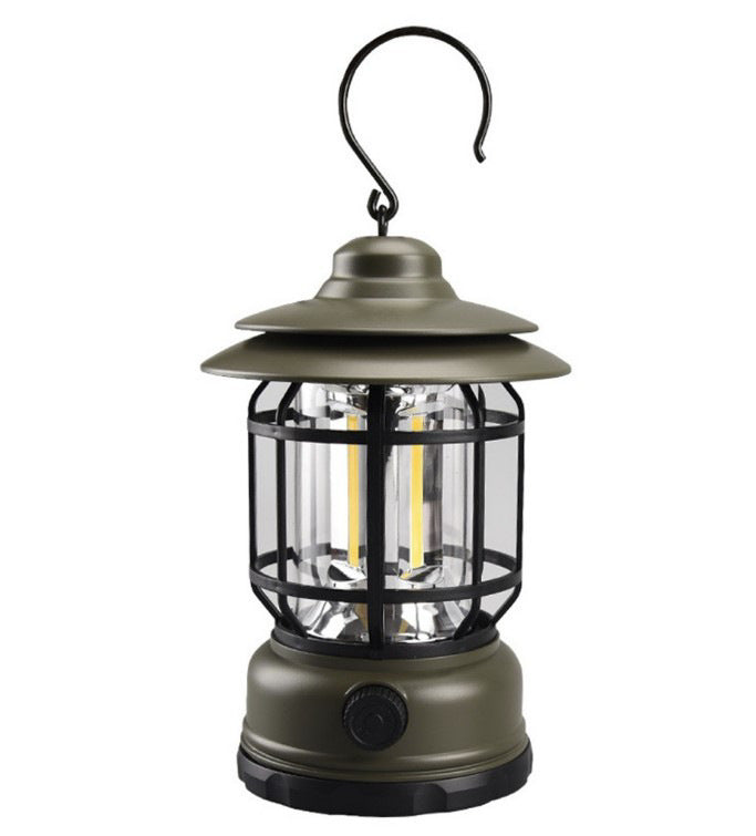Outdoor Lamp Retro Revolving Lantern Camping Tent Lamp Camping Lamp Rechargeable Portable Lamp Atmosphere Lamp - EDC Italia