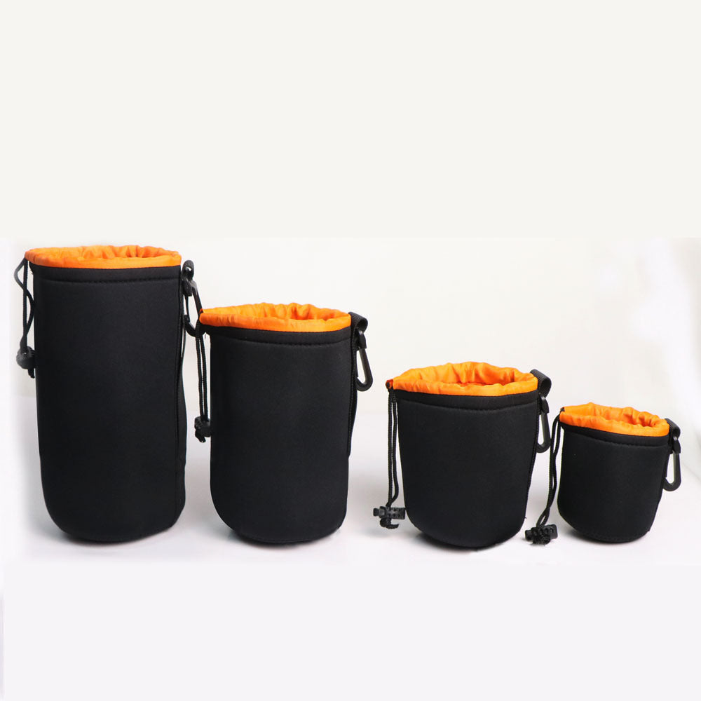 Waterproof Soft Neoprene Camera Lens Pouch Bag Drawstring Protector