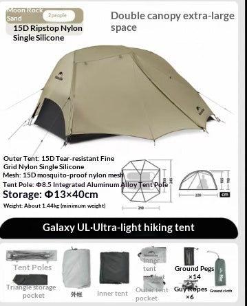 Single And Double Hiking Tent Ultra-light Outdoor Camping - EDC Italia