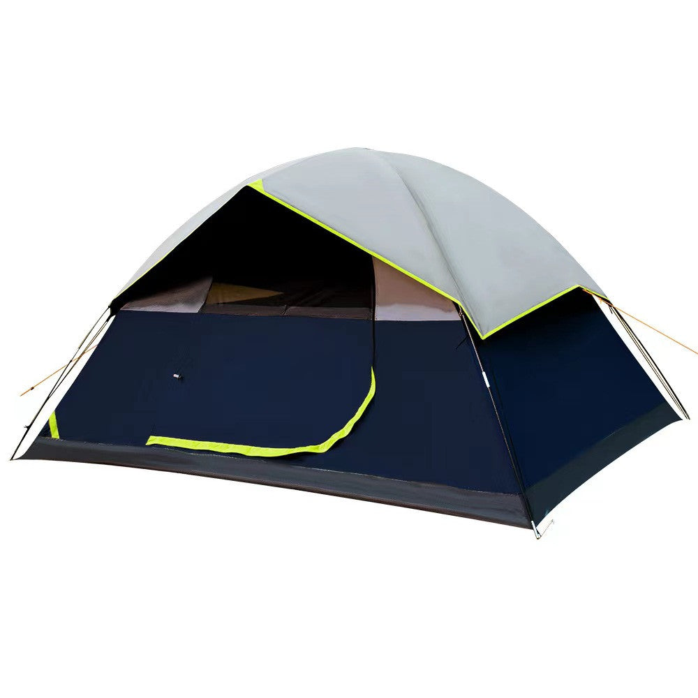 4 Person Black Coated Darkroom Tent For Camping Family Backpacking Tents - EDC Italia