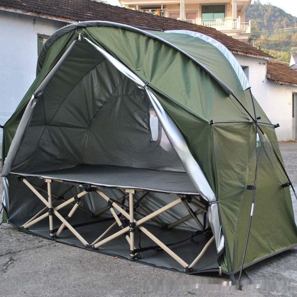 Two-in-one Off-ground Camp Bed Single Soldiers Can Use Meditation Practice Tent Alone - EDC Italia