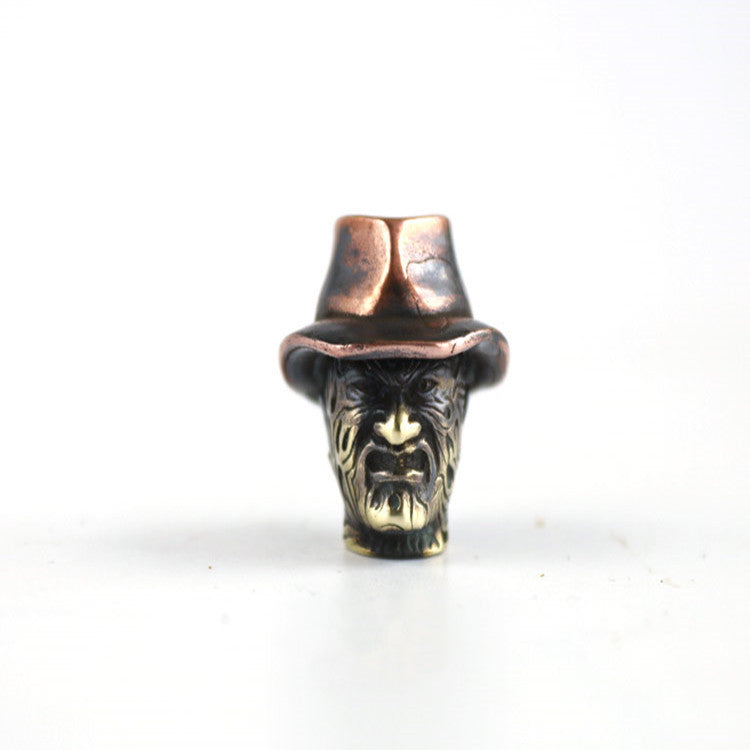 Personality EDC Vintage Pure Copper Motorcycle Denim Pendant