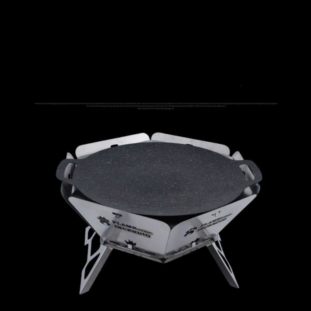 Portable Kebabs Outdoor Camping Charcoal Barbecue Grill - EDC Italia