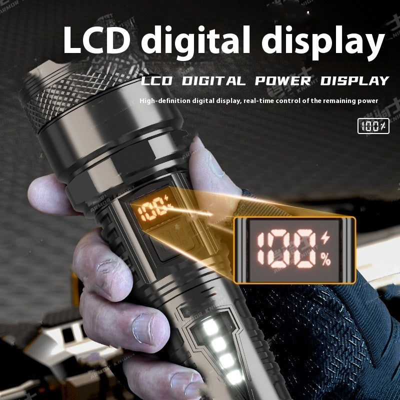 Super Bright Strong Light Charging Tactical Multifunctional Mini-portable Flashlight