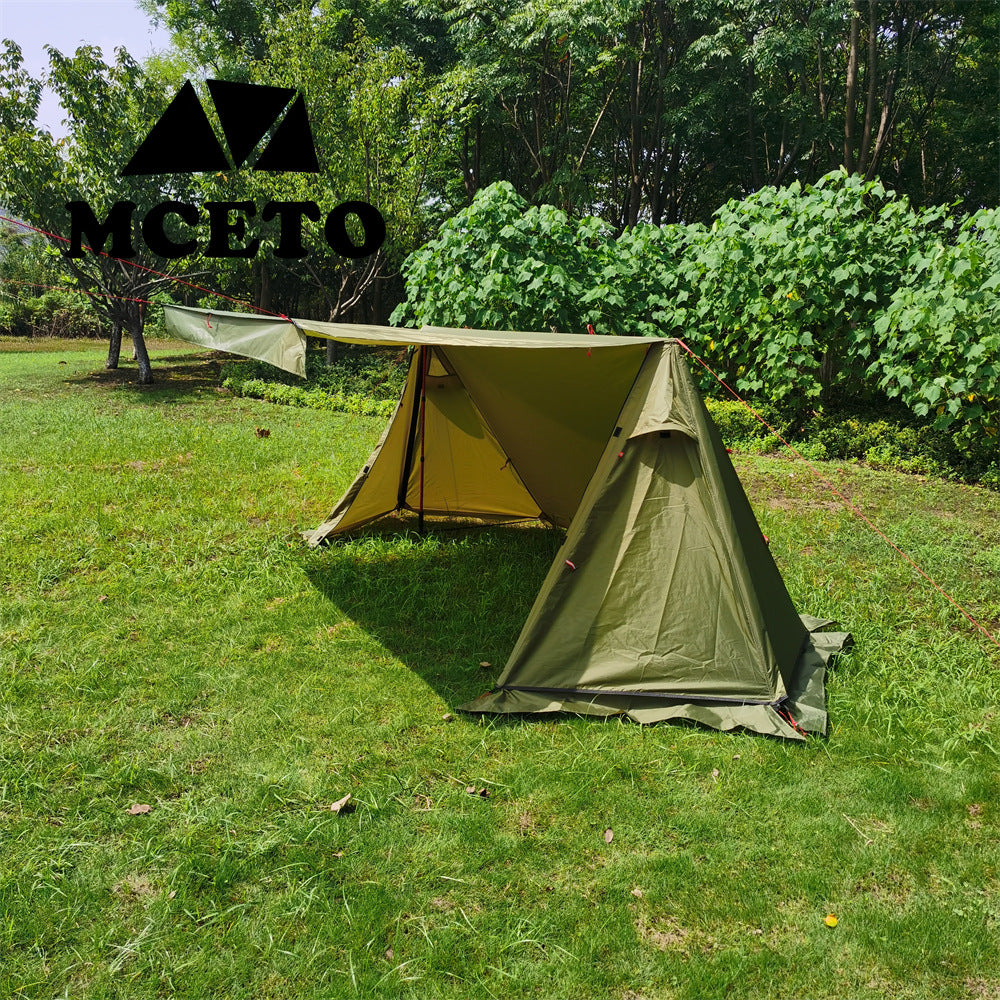 Lightweight Shelter With Snow Skirt Cold Protection In Winter Wild Camping Pyramid Tent - EDC Italia