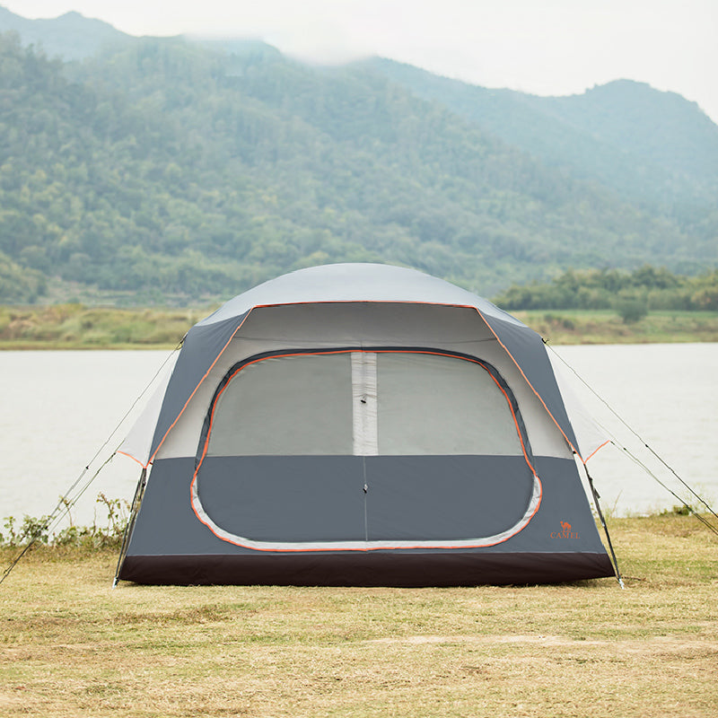 Outdoor Tent Quick Build Glass Pole Waterproof Shading Large Space Rain Camping Travel Tent - EDC Italia