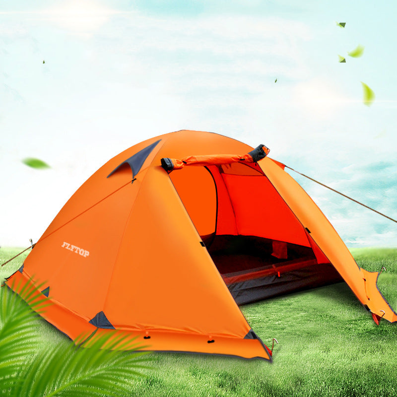 Camping Camping Tent Double Double Aluminum Pole Anti-storm Travel Camping - EDC Italia