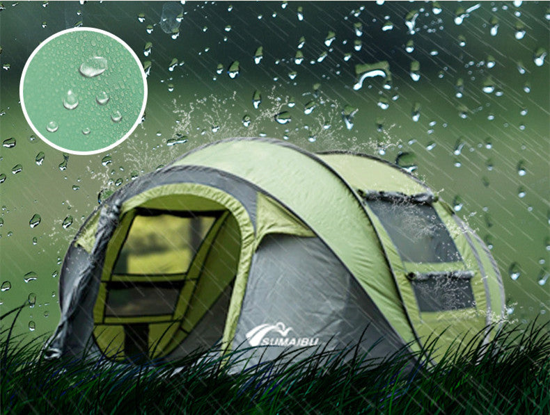 Outdoor Automatic Tent Quickly Opens And Throws Tent Supplies For 3-4 People Camping - EDC Italia