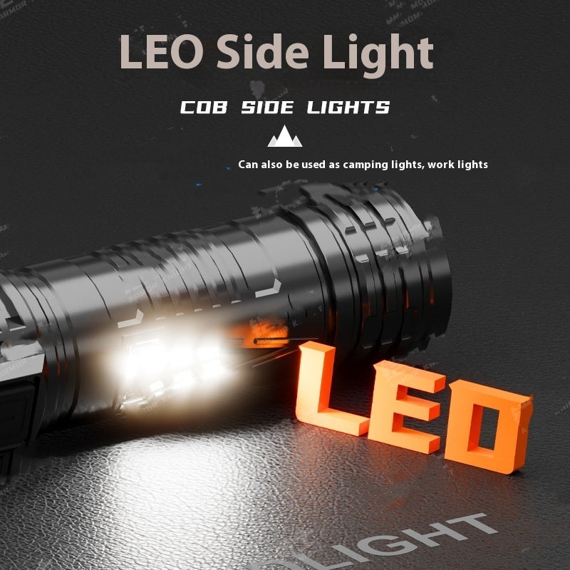 Super Bright Strong Light Charging Tactical Multifunctional Mini-portable Flashlight