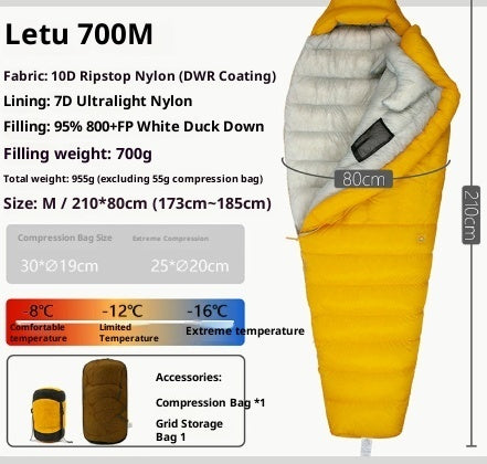 Outdoor Camping Ultra Light Down Sleeping Bag - EDC Italia