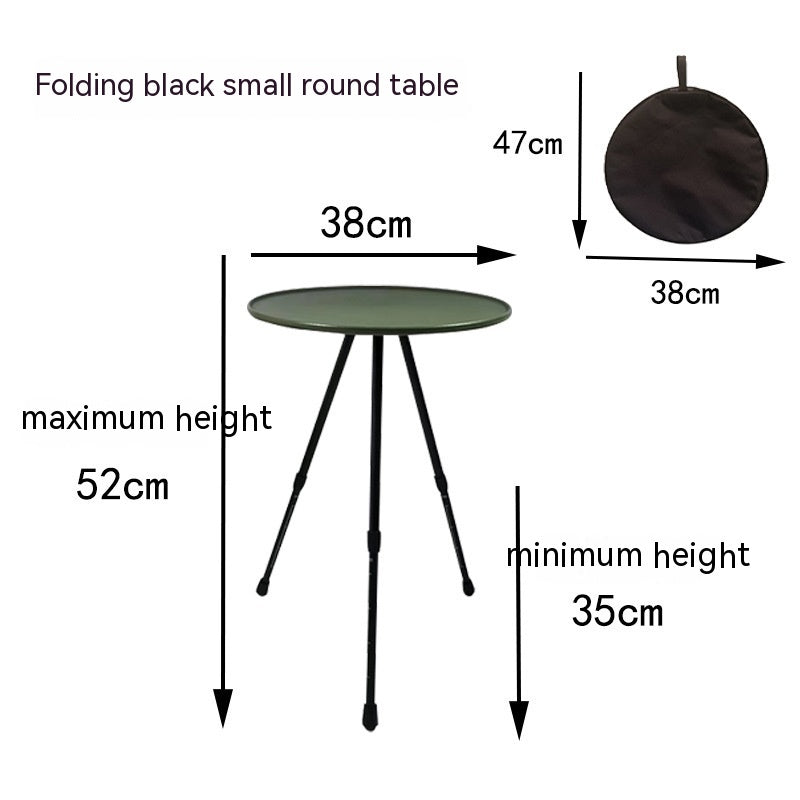 Outdoor Camping Folding Aluminum Alloy Tripod Table - EDC Italia