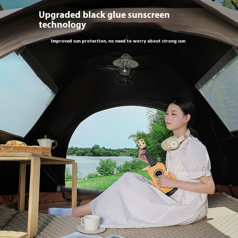 Outdoor Portable Camping Full-automatic Waterproof Sun Protection Easy-to-put-up Tent - EDC Italia