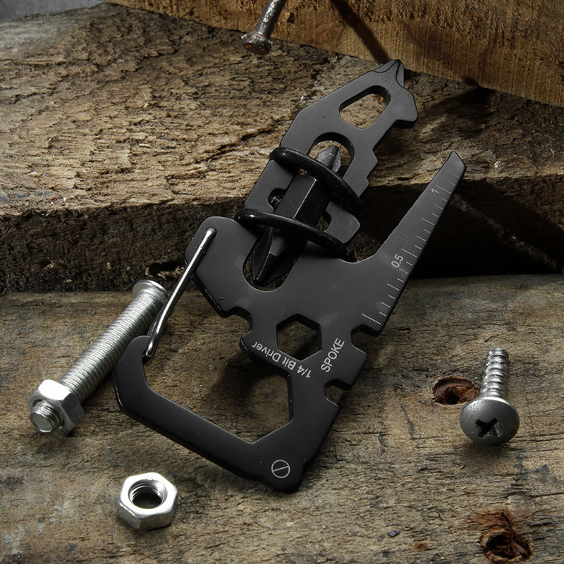 Multifunctional Tool Card Bottle Opener Wrench EDC Keychain Accessories