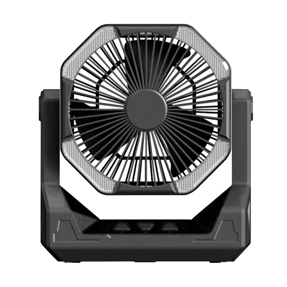 8000mAh Telescopic Wireless Electric Fan Outdoor Camping Fan USB Charging Portable Emergency Power Bank 4-speed Camping Supplies - EDC Italia