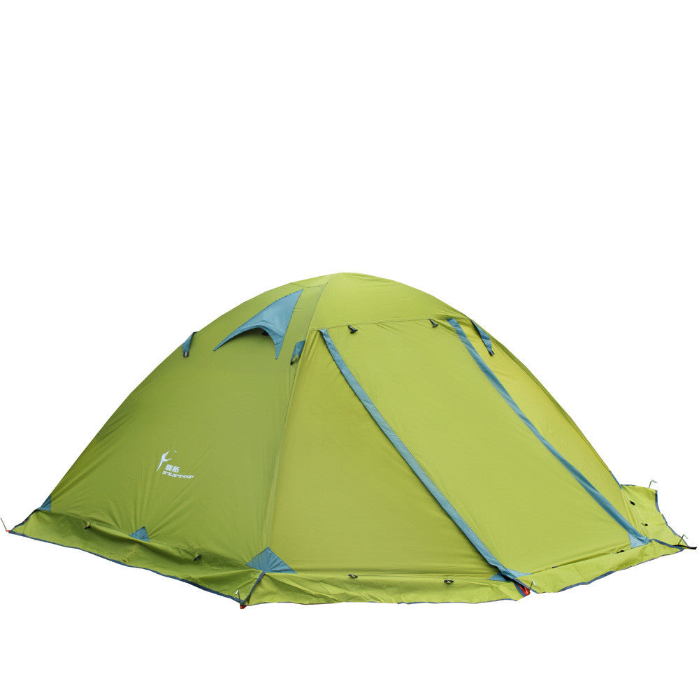 Double Layer Aluminum Pole Camping Windproof And Rainstorm Camouflage Tent - EDC Italia