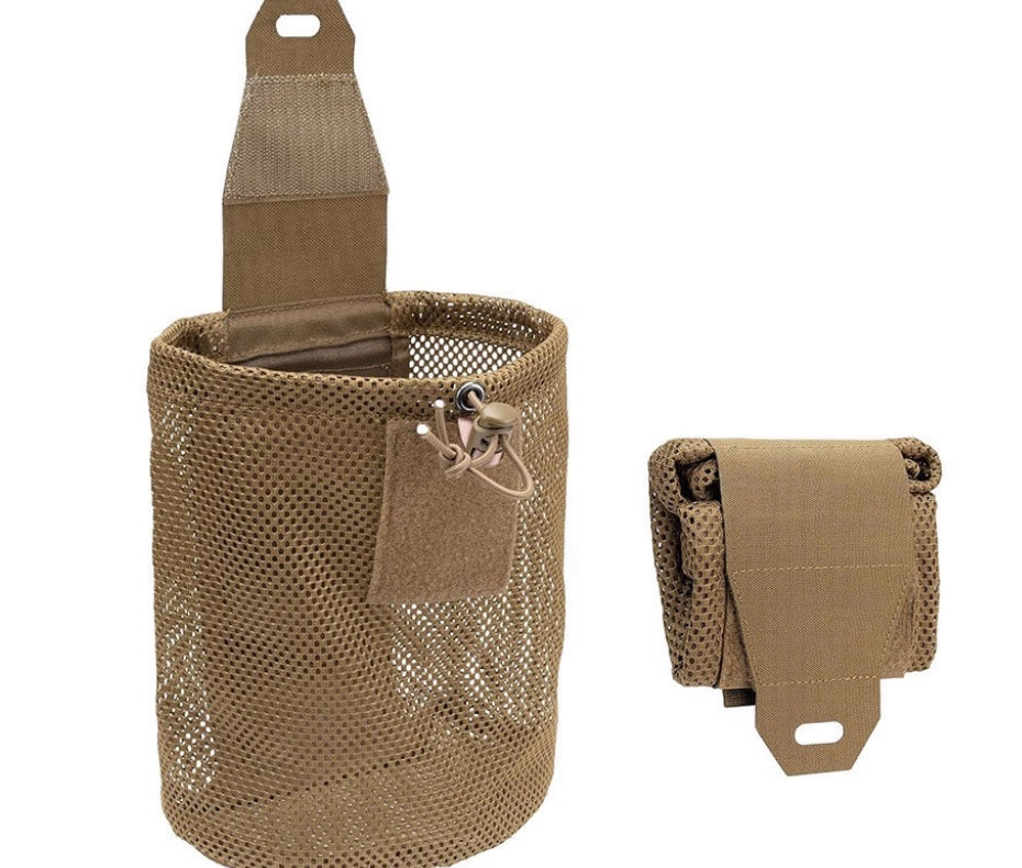 Tactical Folding Mesh Storage Bag Outdoor Adjustable