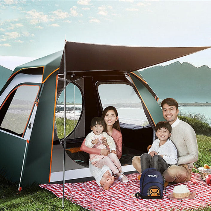 Foldable Automatic Thickening Sunscreen Wild Picnic Home Full Set Camping Tent - EDC Italia