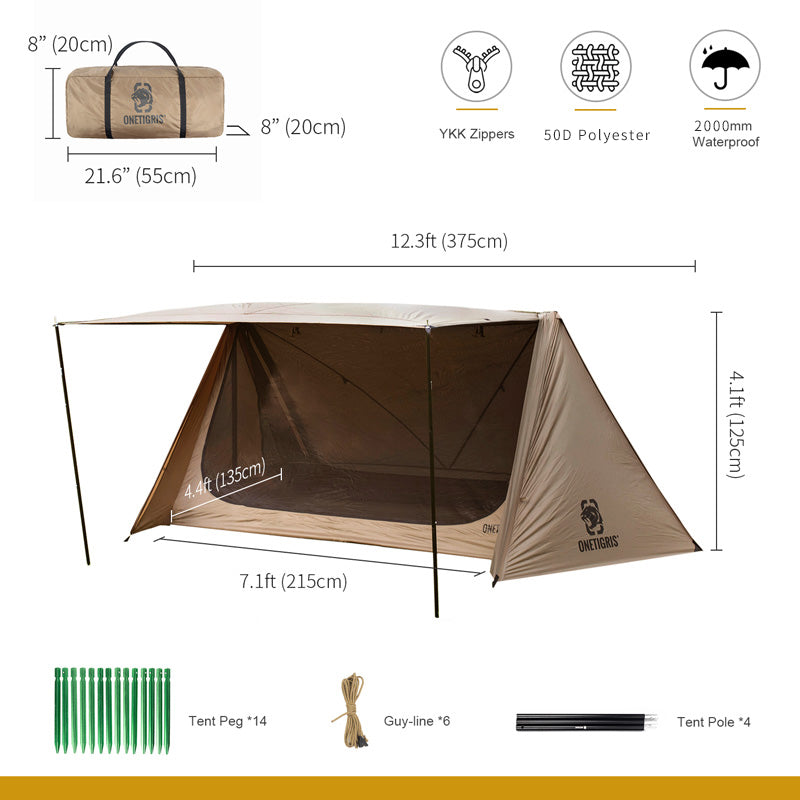 Two Person Tent Forest Hut Rain And Windproof - EDC Italia